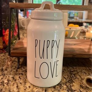 Rae Dunn Puppy Love Treat Canister